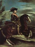 VELAZQUEZ, Diego Rodriguez de Silva y Horseman picture Philipps IV Spain oil painting artist